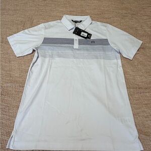 Men's Travis Mathew Coastal Chest Stripe Polo Shirt